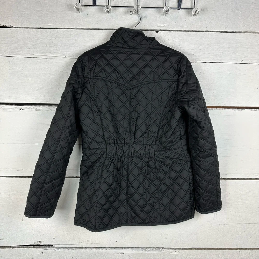 Lucky brand quilted coat black jacket - Picture 4 of 4